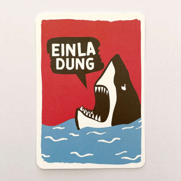 päfjes - Hai / Einladung / Party - A6 Postkarte
